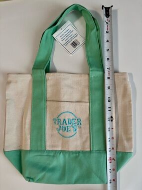 NWT Trader Joe’s Mini Pastel Green Tote bag